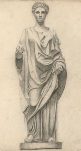 Early 20th Century Charcoal Drawing - Study of a Classical Sculpture
