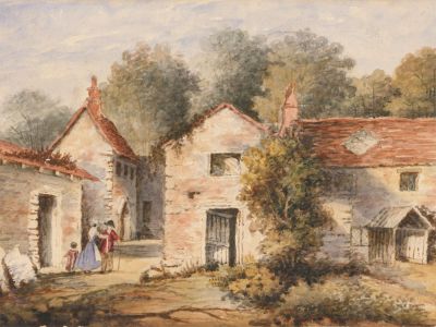 English School 19th Century Watercolour - Landscape near Edinburgh