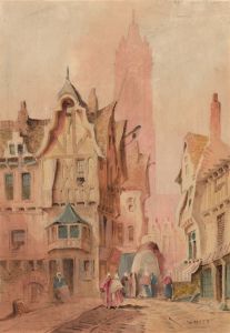 Wallen - Signed 19th Century Watercolour, Utrecht Cathedral