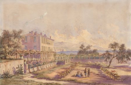 Fine Mid 19th Century Watercolour - European Vineyard