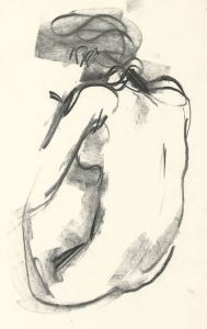 Peter Collins ARCA - A Set of 3 c.1970s Charcoal Drawings, Female Nudes