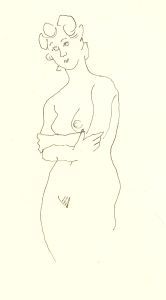 Peter Collins ARCA - A Set of 11 c.1970s Pen and Ink Drawings, Female Nudes