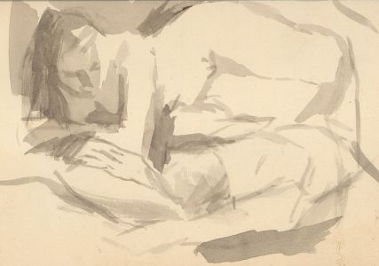 Barbara Dorf - Mid 20th Century Watercolour, Nude Study