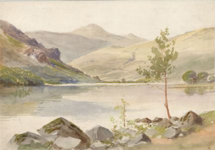 C.A. Hannaford RBA - Early 20th Century Watercolour, Lake Landscape