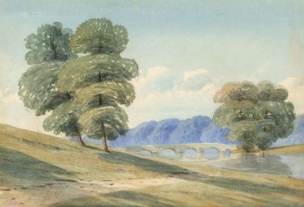 Beatrice E. J. Thomson - 1875 Watercolour, River Landscape