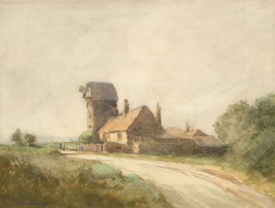 William Tatton Winter RBA (1855-1928) - Signed Watercolour, View of a Windmill