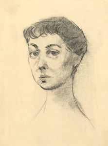 Peter Collins ARCA - c.1970s Charcoal Drawing, Portrait