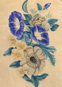Very Fine circa 1851 Watercolour - Floral Still Life