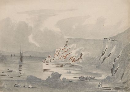 Set of Two 19th Century Watercolours - Ullswater and a Costal Landscape