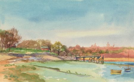 William Robert Hay - Early 20th Century Watercolour, River Landscape