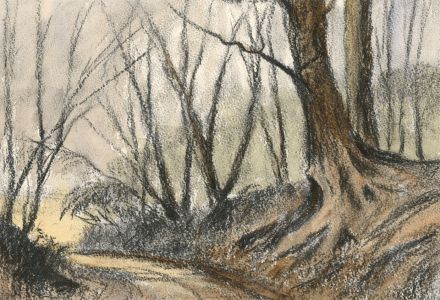 Ronald Birch - Two circa 1970s Pastel, Tree Studies
