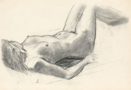 Ronald Birch - circa 1970s Graphite Drawing, Female Nude