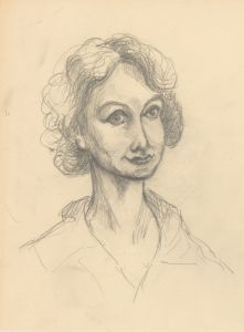 Ronald Birch - Set of Eight circa 1970s Graphite Drawings, Female Portraits