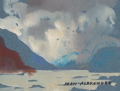 Jean Dryden Alexander (1911-1994) - Set of Three Gouaches, Landscapes