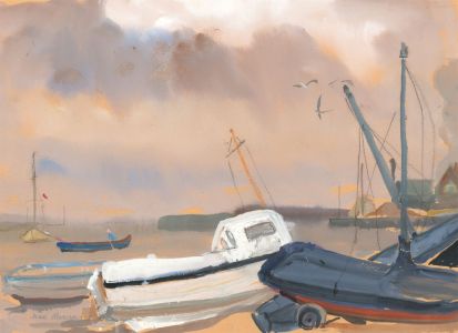 Jean Dryden Alexander (1911-1994) - 1990 Gouache, Grey Skies