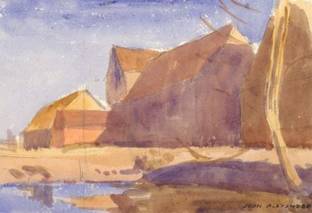 Jean Dryden Alexander (1911-1994) - Mid 20th Century Watercolour, Harbourside