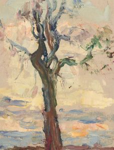 Jean Dryden Alexander (1911-1994) - 1950 Oil, Tree in the Landscape