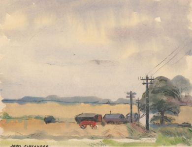 Jean Dryden Alexander (1911-1994) - Mid 20th Century Gouache, Beaumont, Kirby