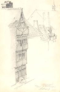 George Willoughby Maynard (1843-1923) - 1869 Graphite Drawing, St Walburga