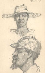 George Willoughby Maynard (1843-1923)- Set of 4 Graphite Portraits, US Locations