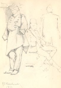 George Willoughby Maynard (1843-1923) - 3 Graphite Studies, S.S. Vaderland, 1877