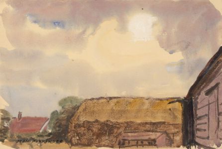 Jean Dryden Alexander (1911-1994) - Signed Watercolour, The Barn