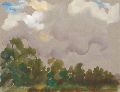 Jean Dryden Alexander (1911-1994) - Signed 1974 Watercolour, Stormy Skies