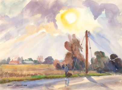 Jean Dryden Alexander (1911-1994) - Signed 1982 Watercolour, Bressingham Norfolk