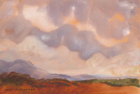 Jean Dryden Alexander (1911-1994) - Signed 1976 Watercolour, Scottish Highlands