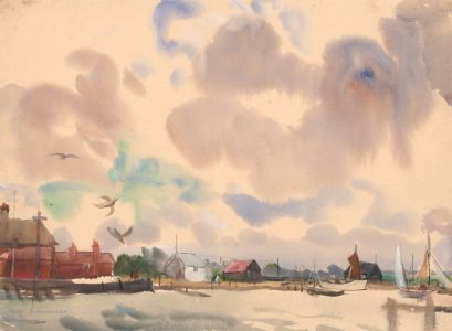 Jean Dryden Alexander (1911-1994) - Signed Watercolour, Walberswick Harbour