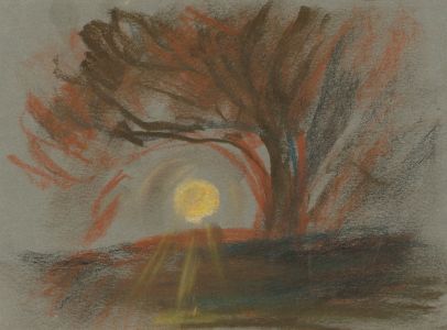 Jean Dryden Alexander (1911-1994) - Two Pastels, Sunset Studies
