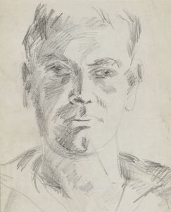 Glyn Morgan (1926-2015) - Graphite Drawing, Portrait of a Young Man