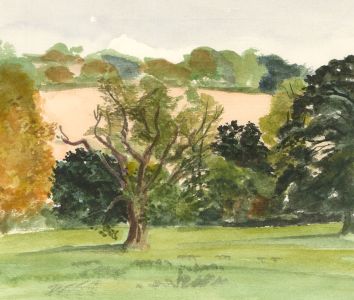 Glyn Morgan (1926-2015) -Watercolour, Autumnal Landscape