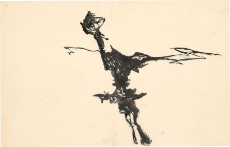 Glyn Morgan (1926-2015) - Woodblock, Abstract Figure
