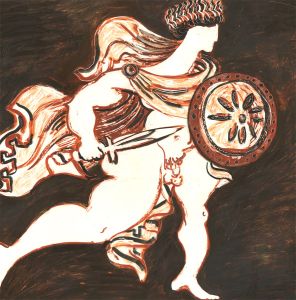 Glyn Morgan (1926-2015) - Acrylic, Figure from Greek Mythology