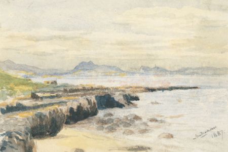 Alexander Blackwood - Signed Late 19th Century Watercolour, Coastal Landscape