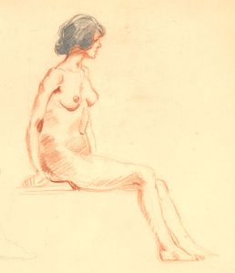 Jean Dryden Alexander (1911-1994) - Set of Two Graphite Studies of a Nude