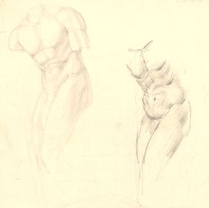Jean Dryden Alexander (1911-1994) - Set of 3 Graphite Drawings, Figure Studies