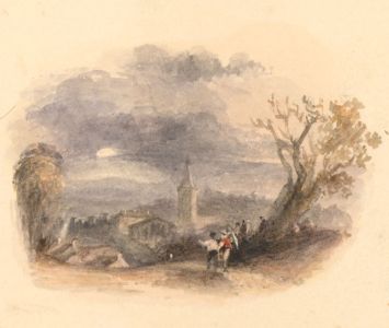 Three 19th Century Graphite and Watercolours - Landscapes