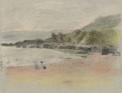 Maurice Feild (1905-1988) - Mid 20th Century Pastel, Beach Scene with Figures