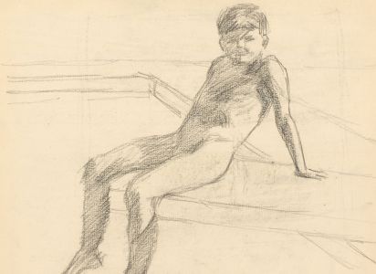 Maurice Feild (1905-1988) - Set of Three Graphite Drawings, Children