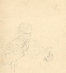 Maurice Feild (1905-1988) - Two Graphite Drawings, Male Portrait Studies