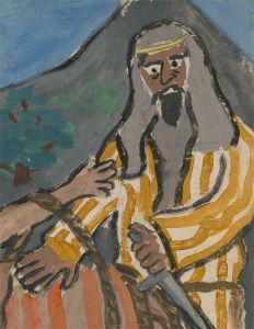 Barbara Dorf - Signed Mid 20th Century Gouache, Religious Figure