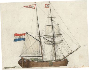 Five Dutch School 19th Century Graphite Drawings - Nautical Views