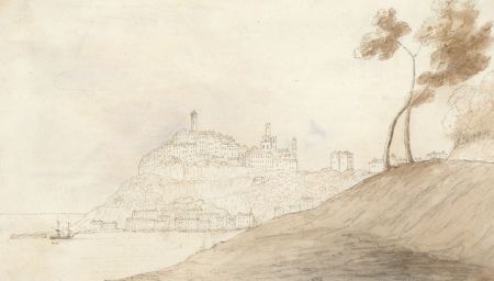 E.H. Bunbury - 1828 Pen and Ink Drawing, Port Maurice