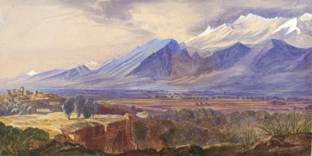 After Edward Lear - Late 19th Century Watercolour, Alpine Landscape