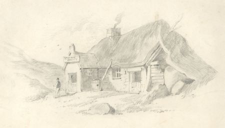 Ealinead - Early 20th Century Graphite Drawing, Old Inn, Scotland