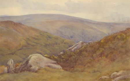 English School Late 19th Century Watercolour - Landscape at Dartmoor