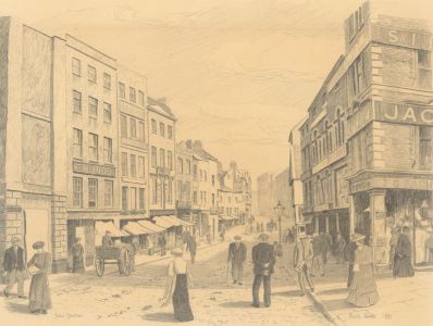 John Shelton (1923-1993) - 20th Century Graphite Drawing, South Parade