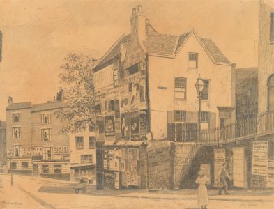 John Shelton (1923-1993) - 20th Century Graphite Drawing, Hollowstone